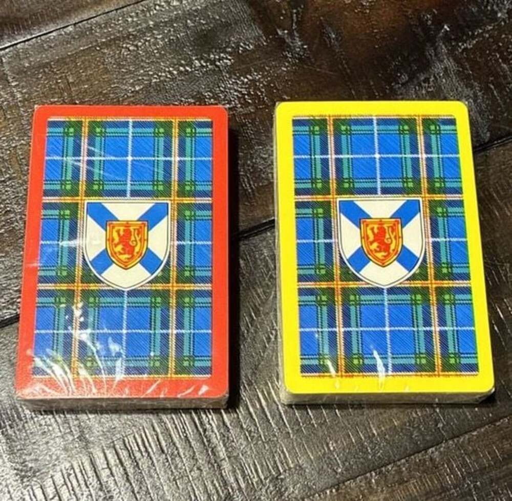 Vintage Nova Scotia Tartan Playing Cards Set of 2